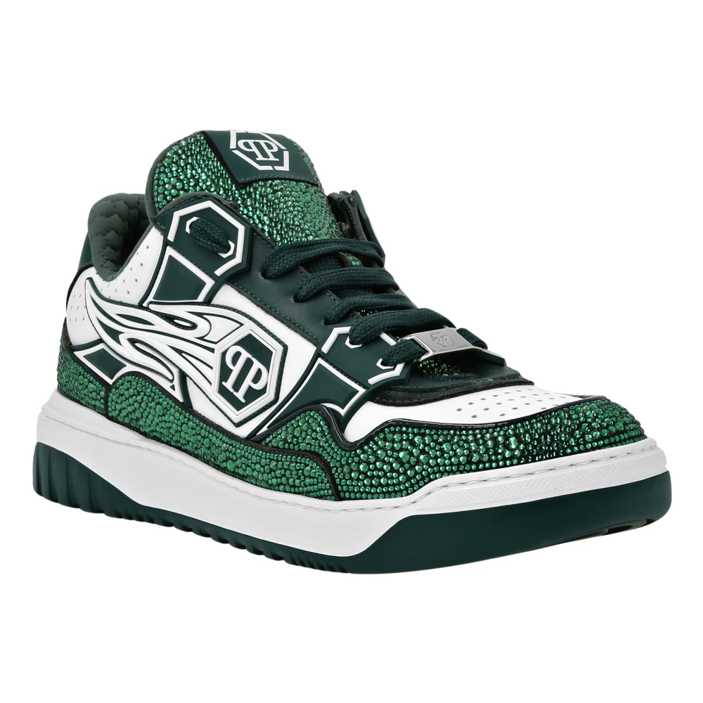 Philipp Plein Moon Walker Low-Top Sneakers Heren Schoenen Groen