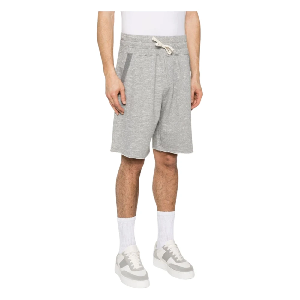 Autry Jersey Melange Katoenen Shorts Gray Heren
