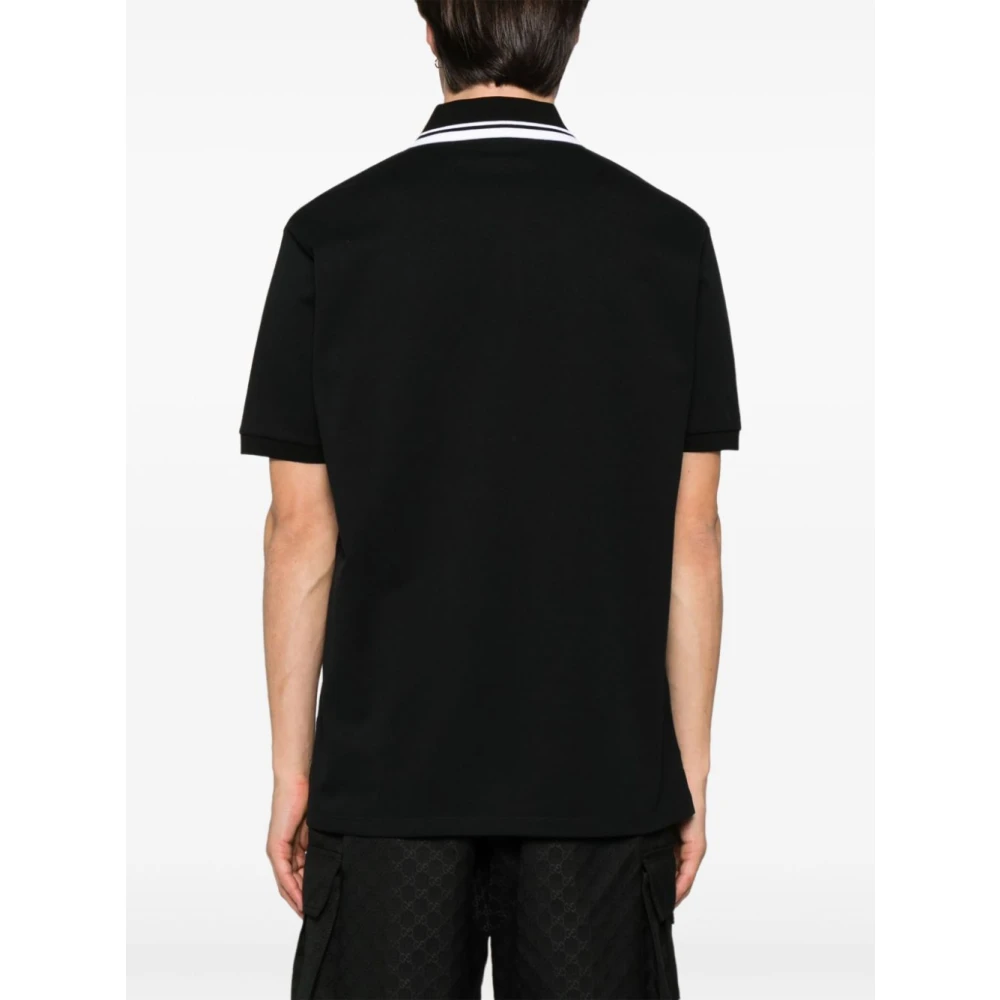 Gucci Zwarte Polo T-shirts en Polos Black Heren