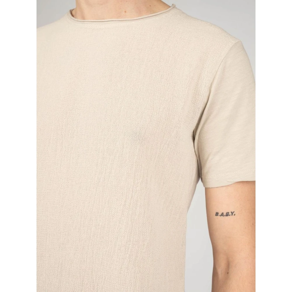 Xagon Man Casual Ronde Hals T-Shirt Beige Heren
