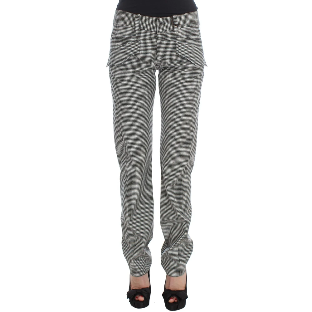 Ermanno Scervino Women's Black/White Checkered & Pants