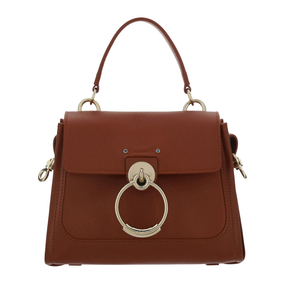 Chloé Women's Brown Handbags, One Size, Gorgeous Calf Leather Tess Handbag