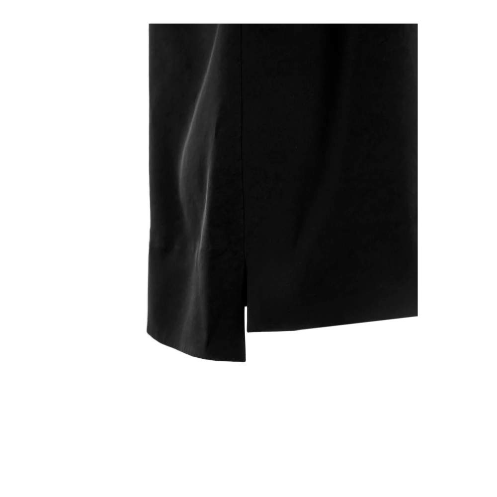 drykorn Satin Tanktop met vierkante halslijn Black Dames