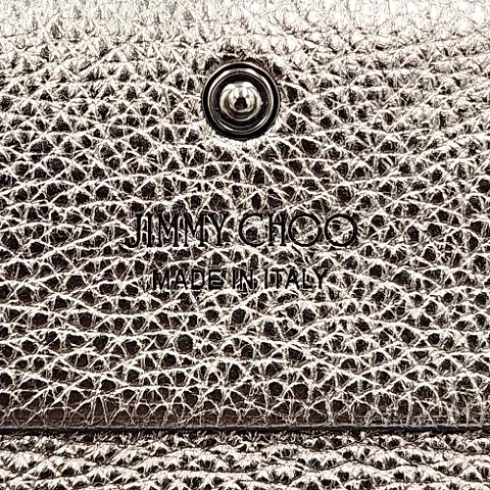 Jimmy Choo Pre-owned Leather wallets Gray Dames
