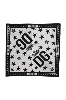 Crown Print Square Foulard Scarf