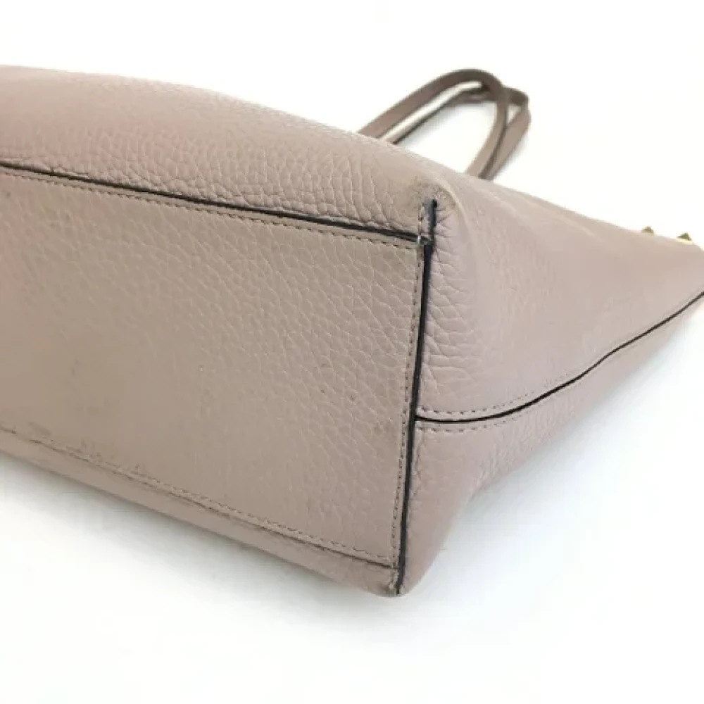Valentino Vintage Pre-owned Leather handbags Beige Dames