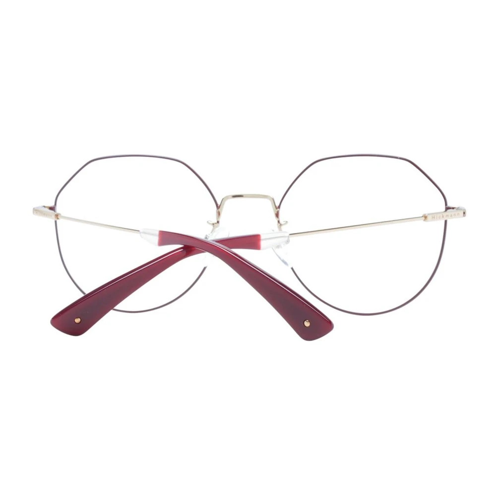 Ana Hickmann Rode Metalen Panto Optische Bril Red Dames