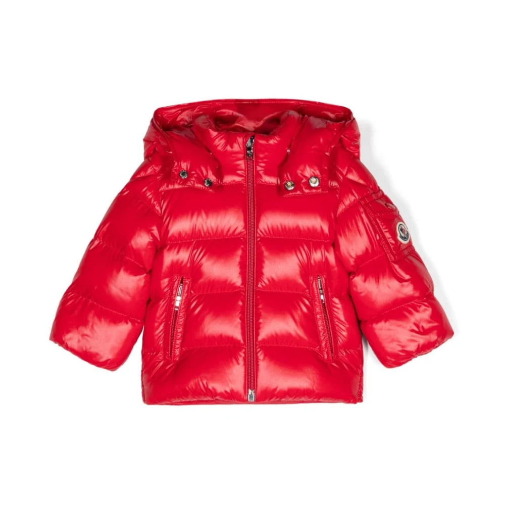 Moncler Barn Quiltad Dunjacka Red, Unisex