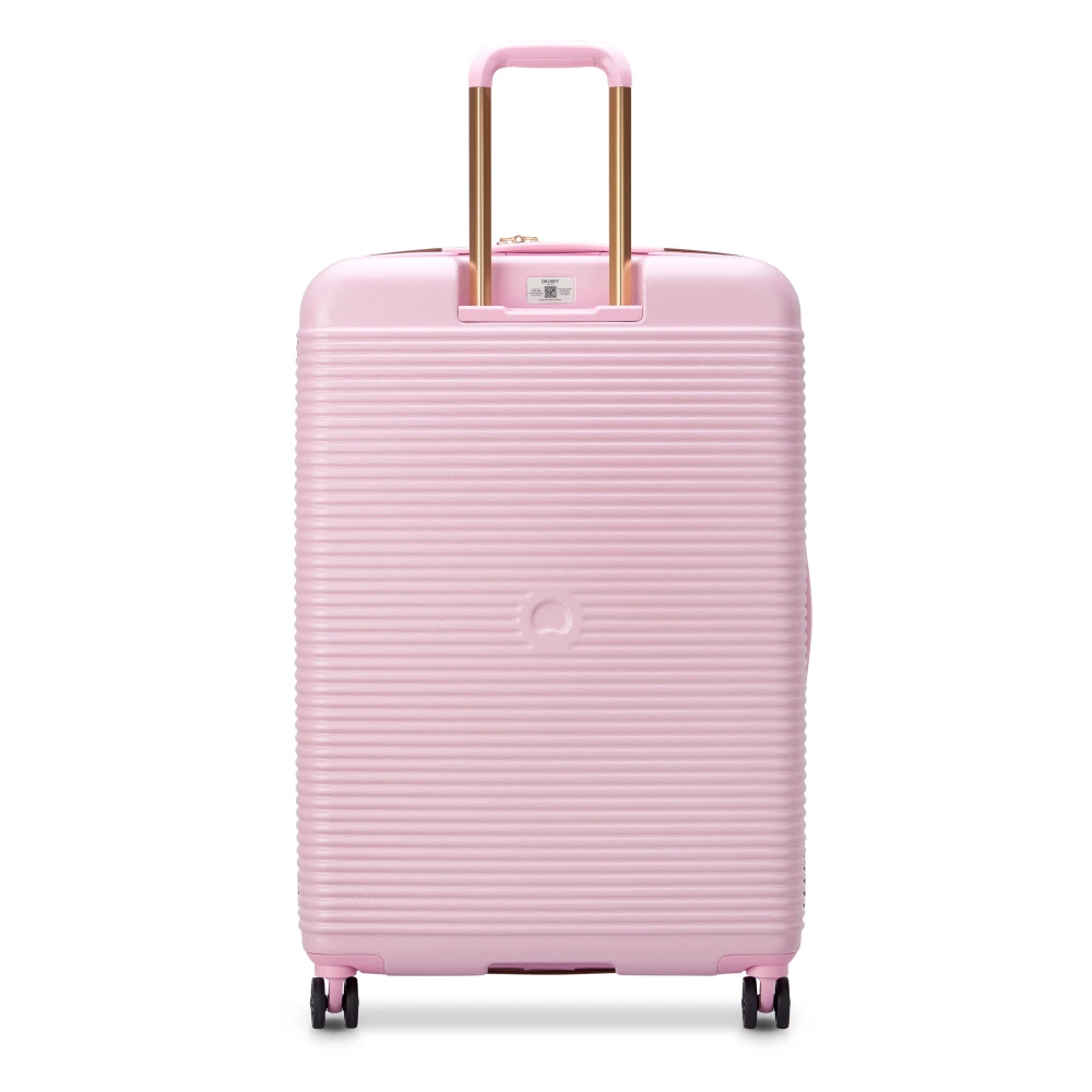 Delsey Stijlvolle Grote Koffer in Roze Pink Unisex