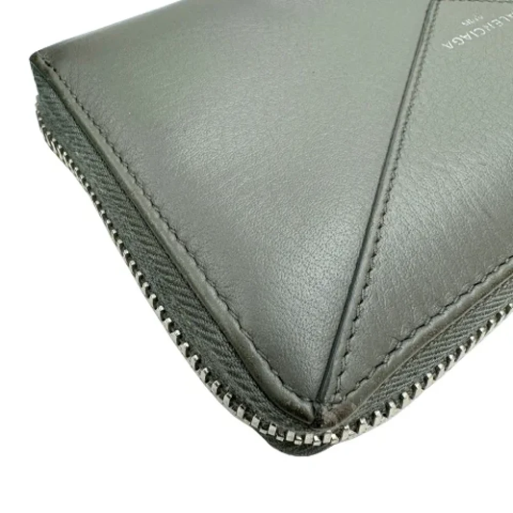 Balenciaga Vintage Pre-owned Leather wallets Gray Dames
