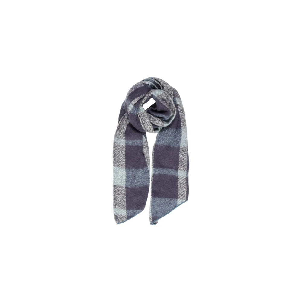 Only Turquoise Polyester Sjaal Herfst Winter Collectie Multicolor Dames