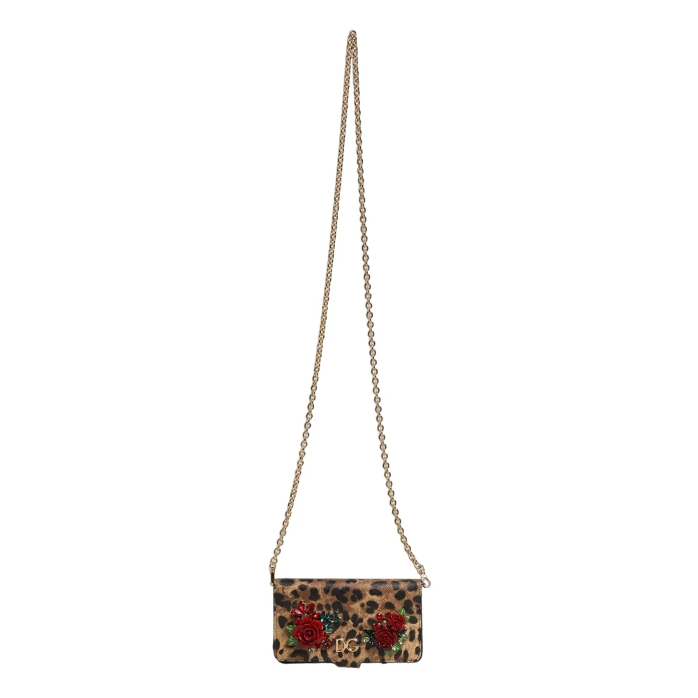 Dolce & Gabbana Women's Brown Phone Flip Cover - Cross Body Bags - One Size - Bags