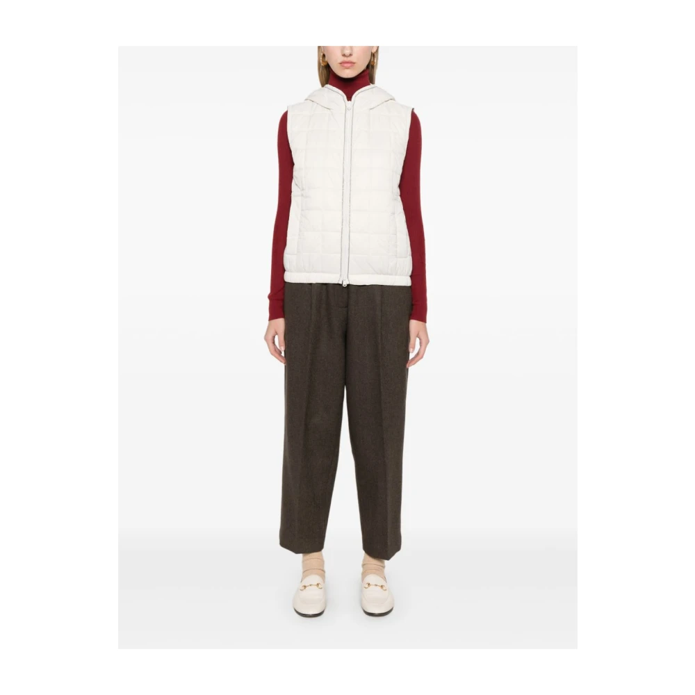BRUNELLO CUCINELLI Beige Laagjesjas en Gilet Beige Dames