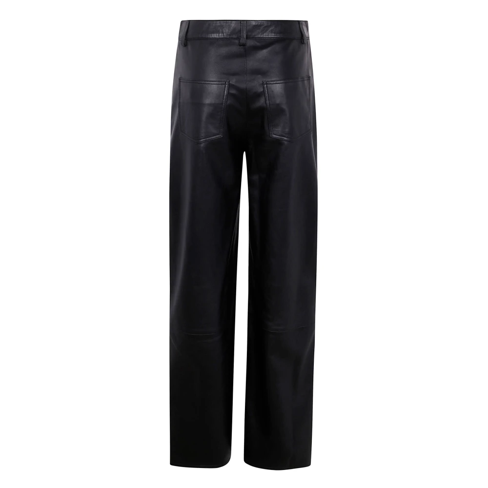 Loulou Studio Leren broek voor stijlvolle outfits Black Dames
