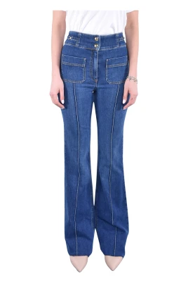 Bootcut-jeans med logodetaljer