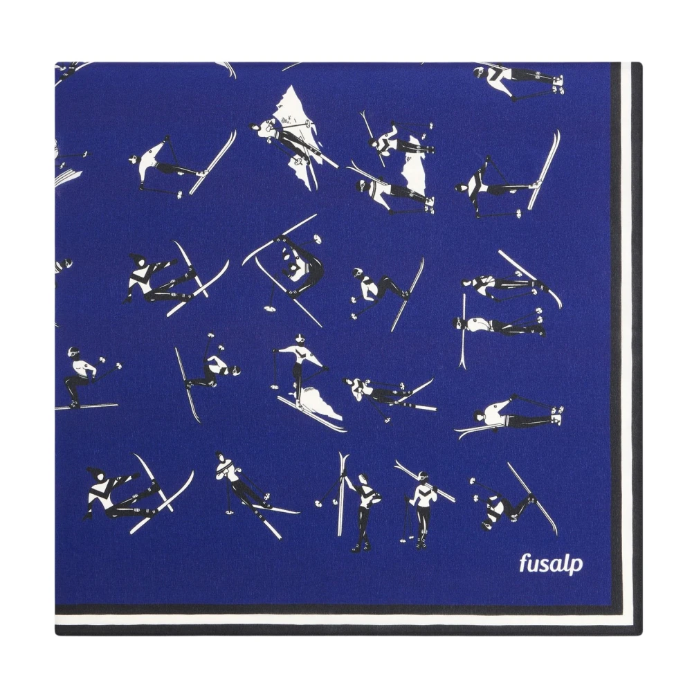 Fusalp Zijden Sjaal Blue Unisex
