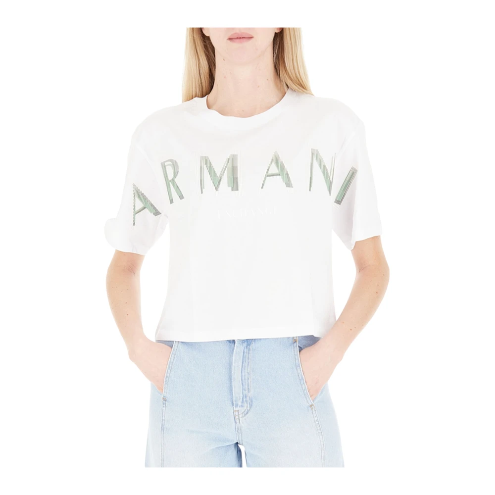 Armani Exchange Donna Bianco Top, L, New,
