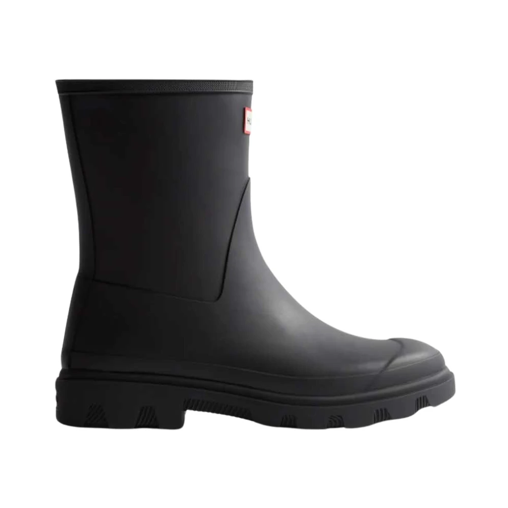 Hunter Women's Black Short Downpour Rain Boots - Wellies - 7 Uk - Shoes