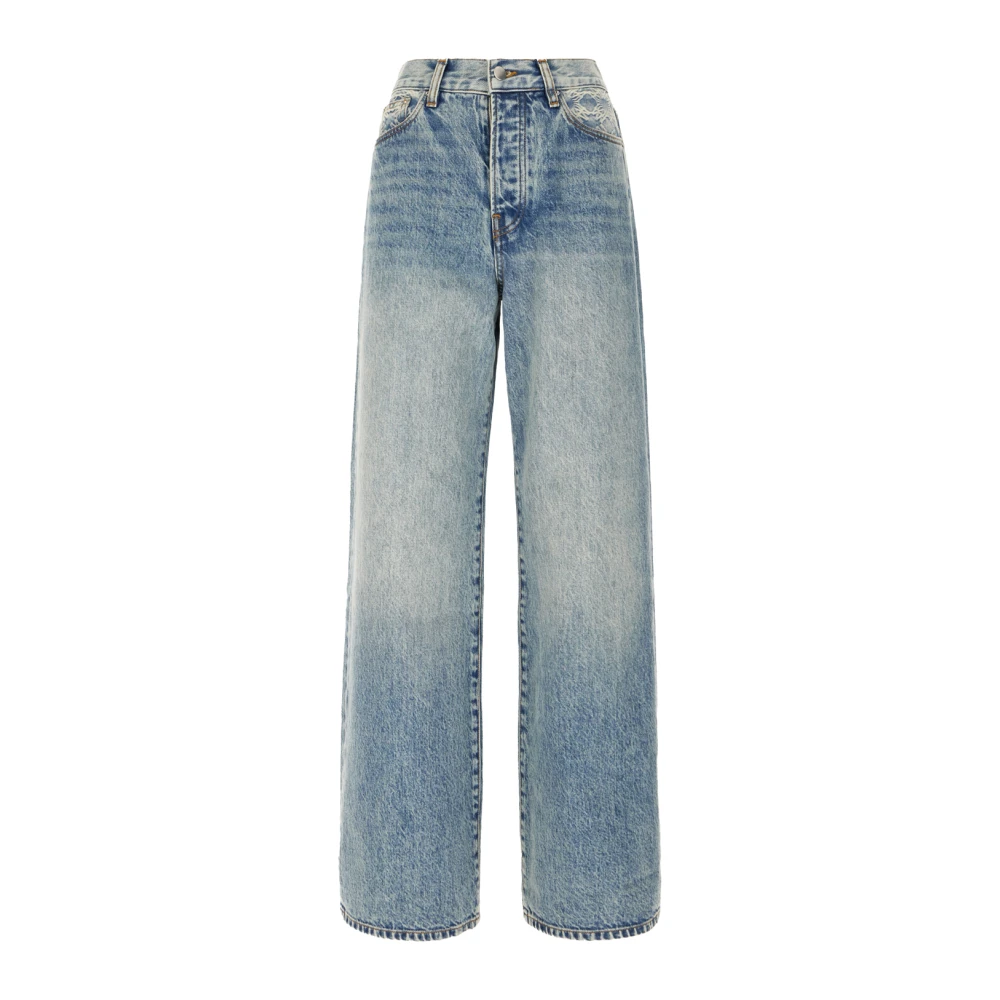 Amiri MA Quad High Rise Wide Jean Blue Dames