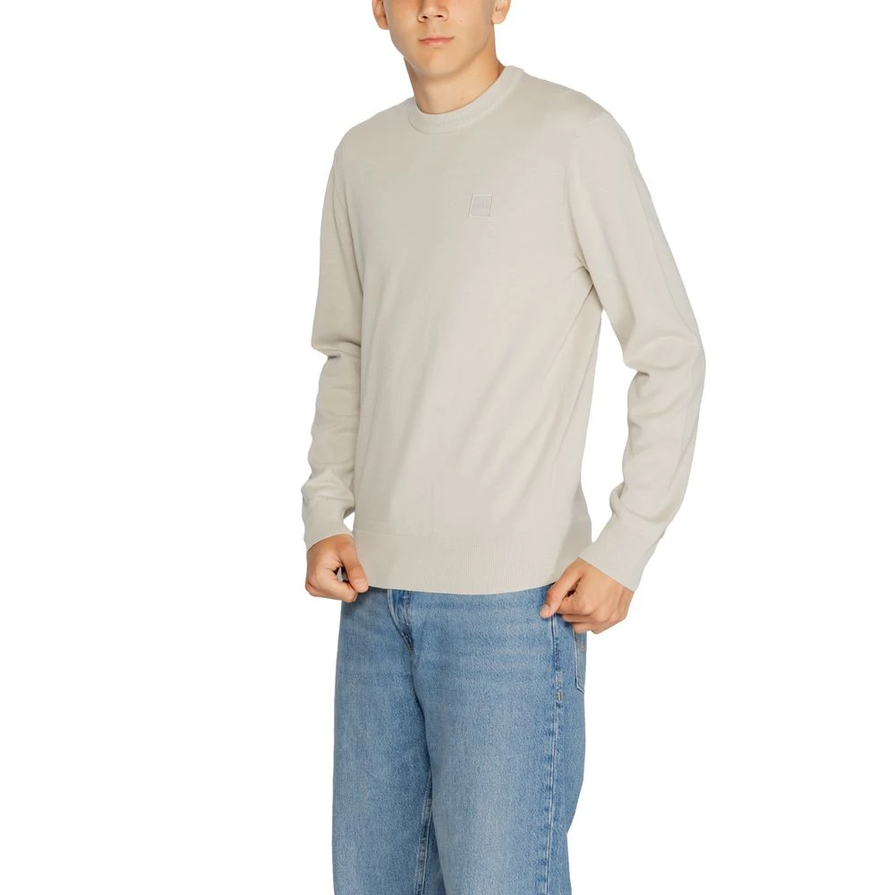 Hugo Boss Beige Katoenen T-shirt Heren Jersey Beige Heren
