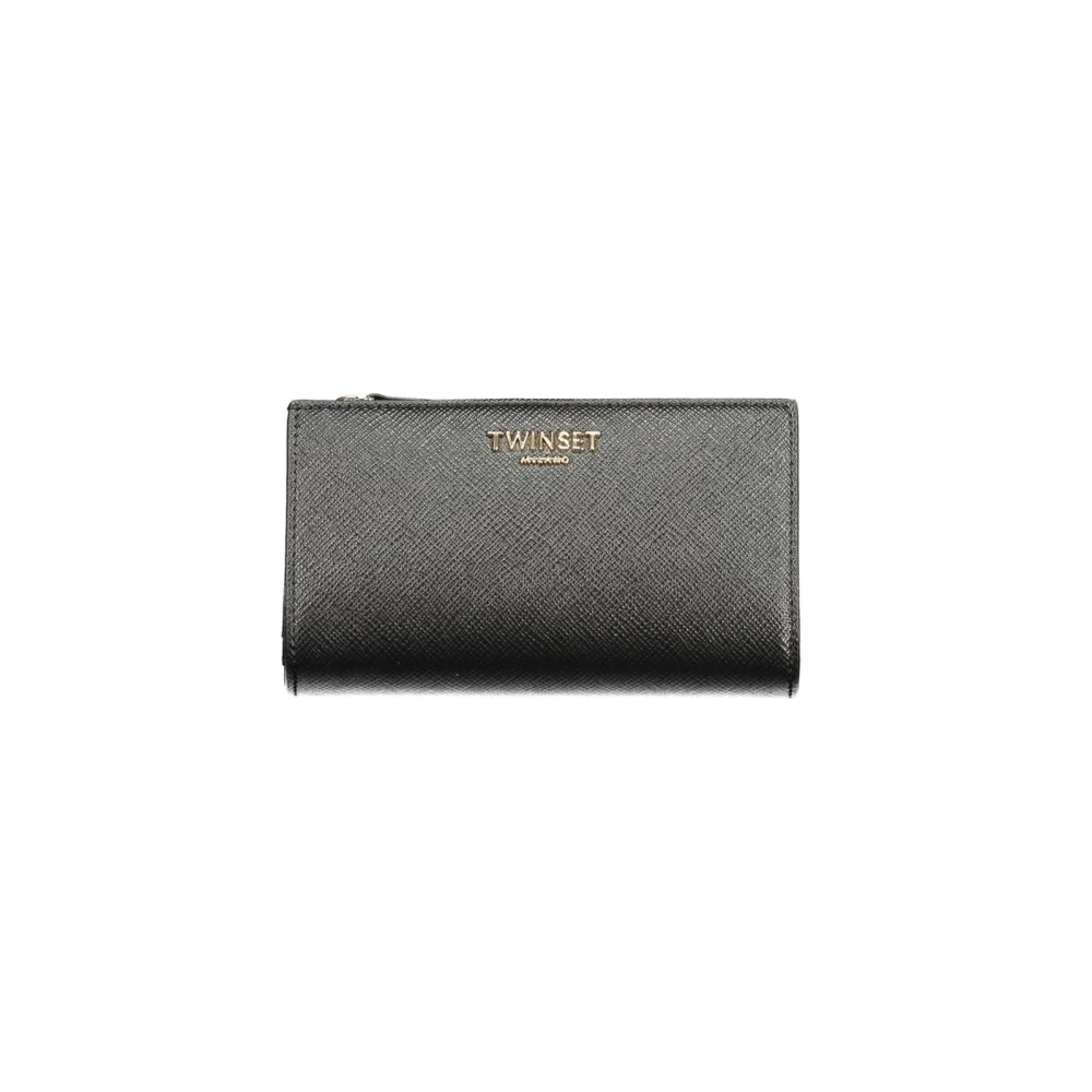 Twinset Black Polyurethane Women's Wallet - Image 3