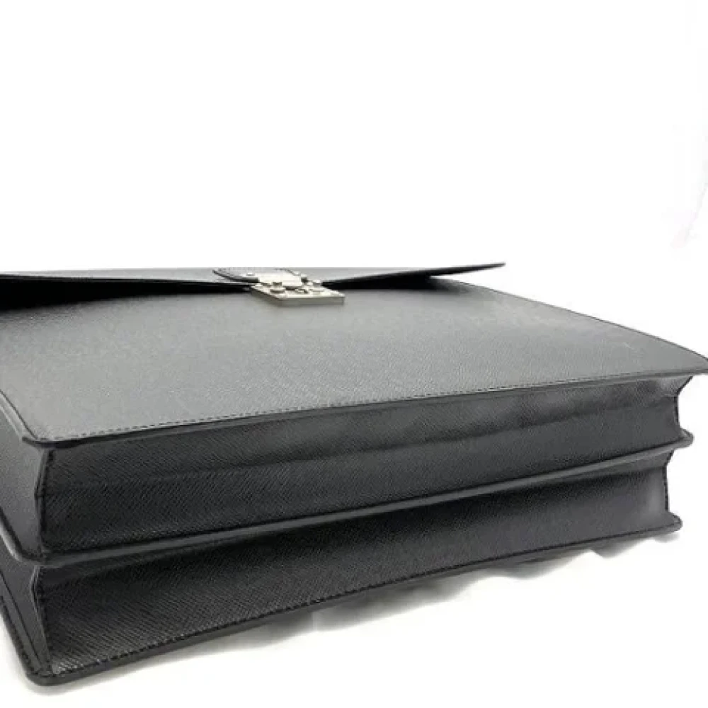 Louis Vuitton Vintage Pre-owned Leather handbags Black Heren