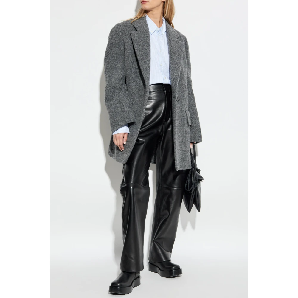Bottega Veneta Leren broek Black Dames