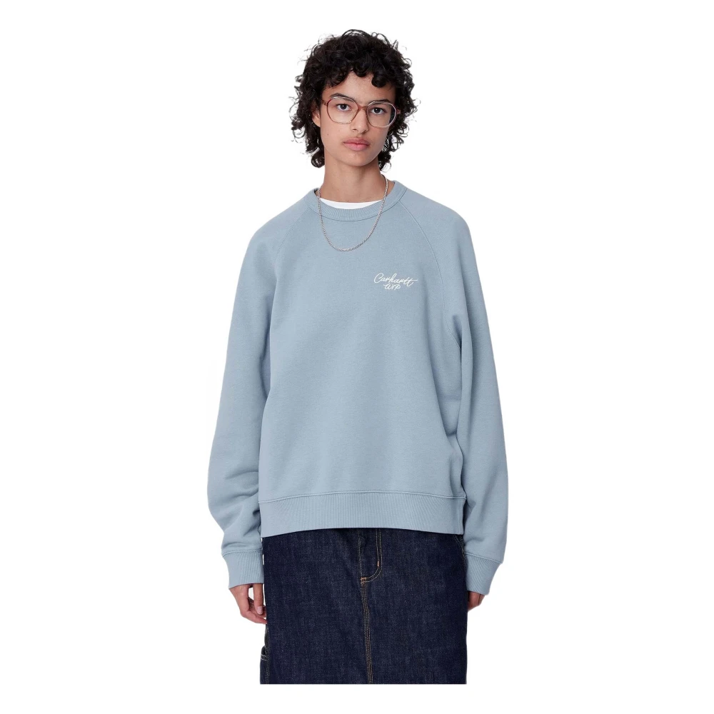 Carhartt WIP Handtekening hoodie Blue Dames