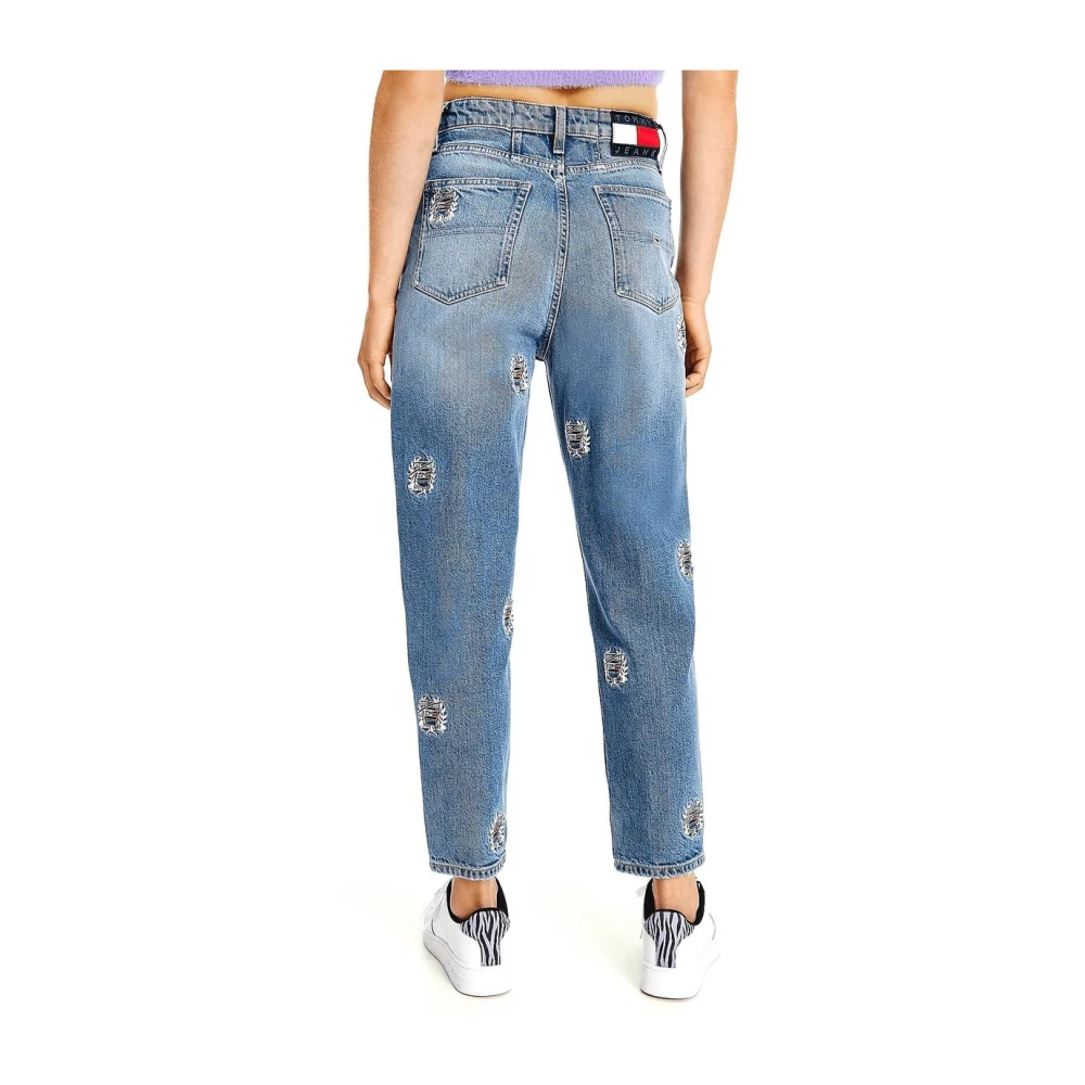 Tommy Jeans Klassieke Straight Fit Denim Jeans Blue Dames