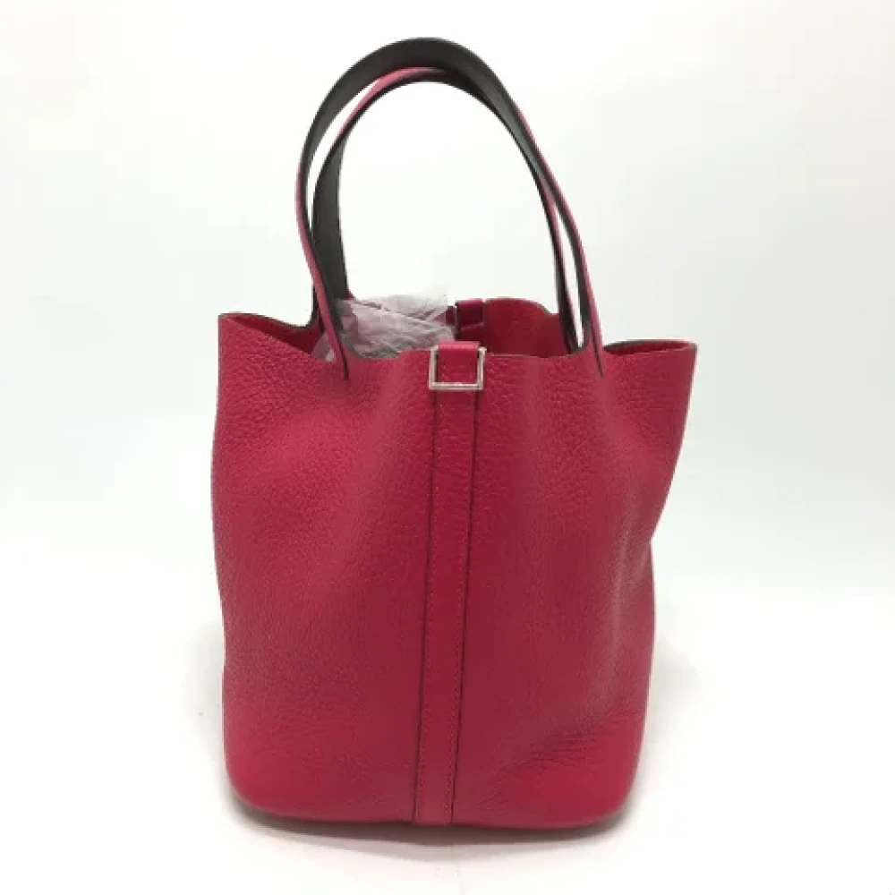 Hermès Vintage Pre-owned Leather handbags Pink Dames