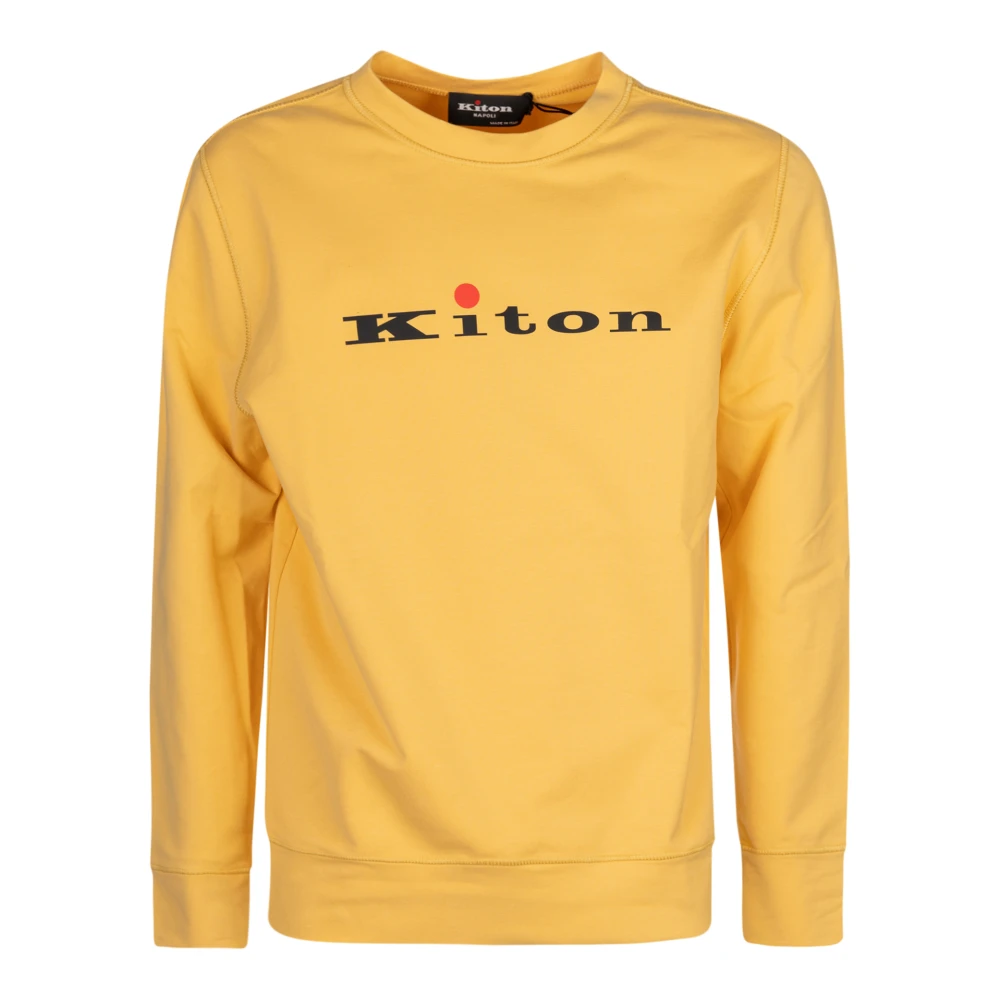 Kiton Sweatshirts Yellow Heren