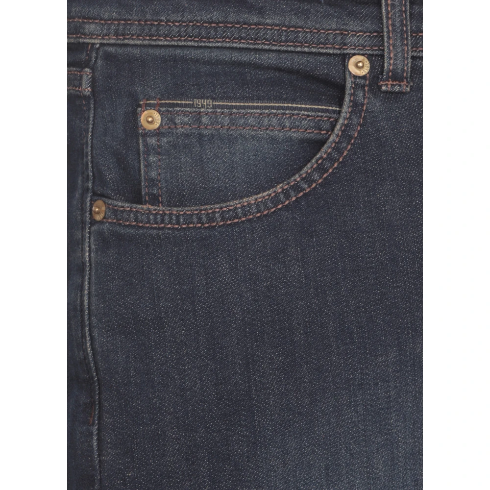 Briglia Blauwe Katoenen Jeans met Riemlussen Blue Heren