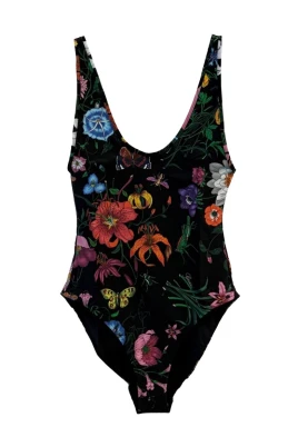 Printed Sparkling Jersey Swimsuit