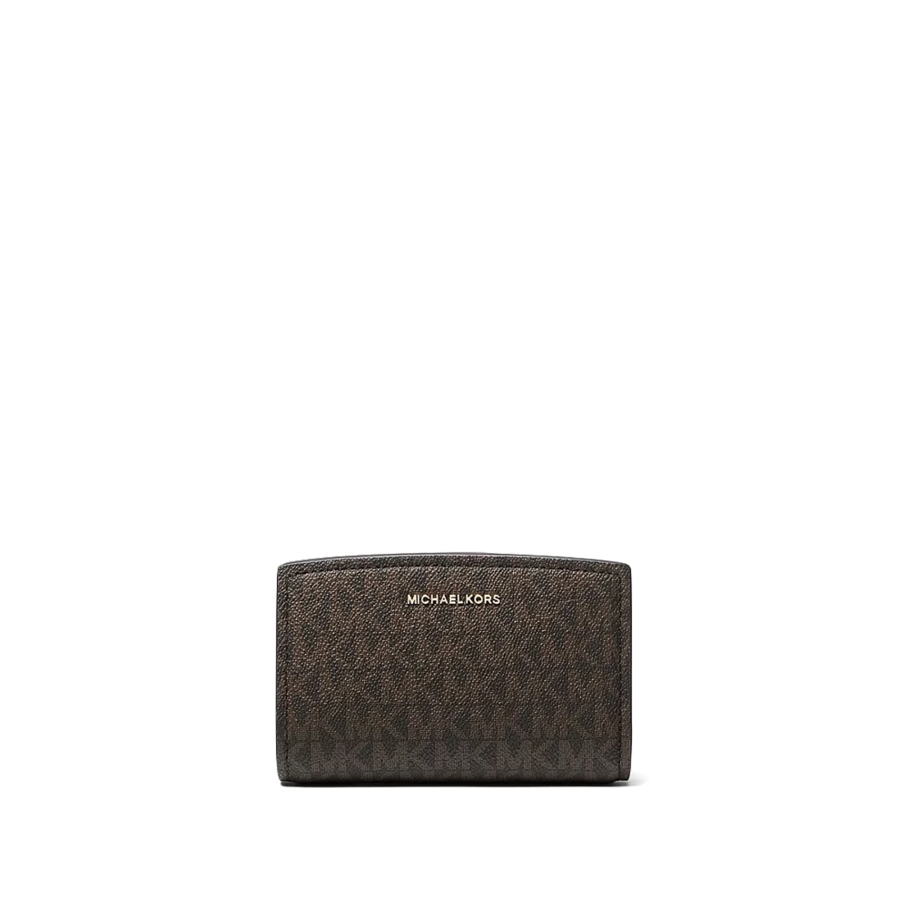 Michael Kors Women's Brown Bryant Medium Signature Logo Wallet - Wallets & Cardholders - One Size - Accessories