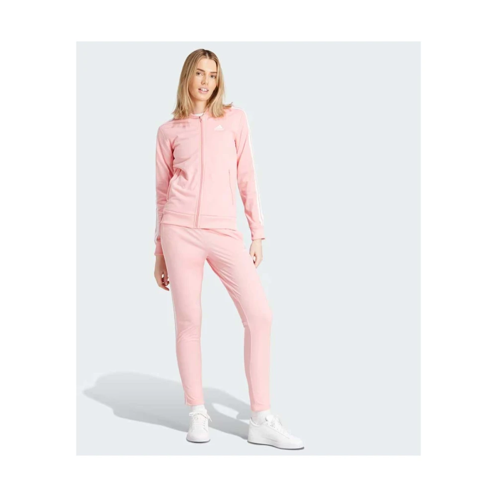 Adidas Roze Essentials 3-Stripes Dames Trainingspak Pink Dames