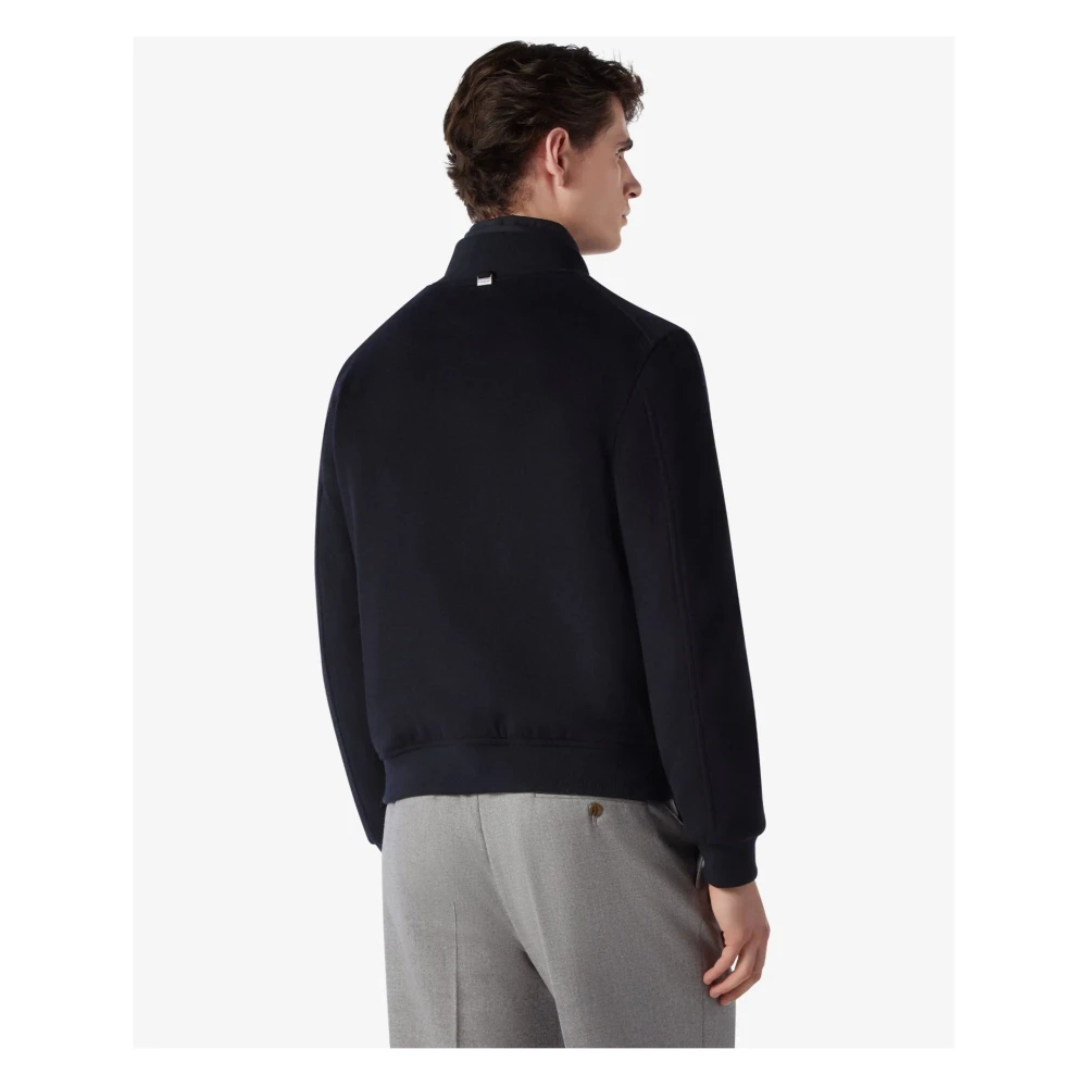 Corneliani Donkerblauwe Jassen Blue Heren