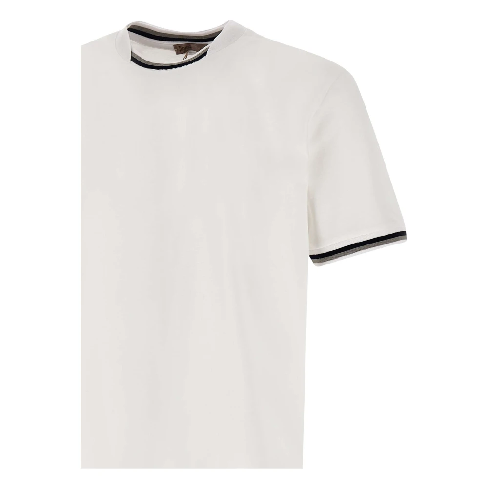 Herno Witte T-shirts en Polos White Heren