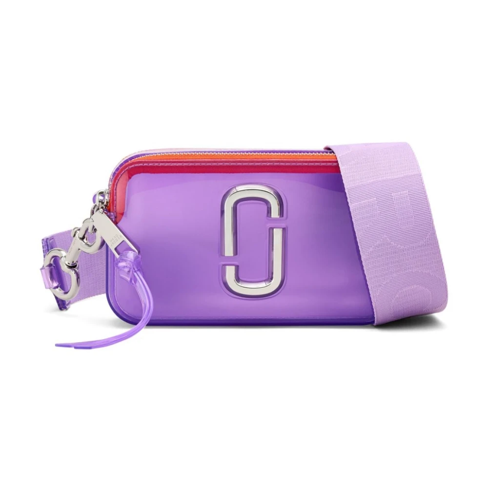 Marc Jacobs Paarse Transparante Schoudertas Purple Dames