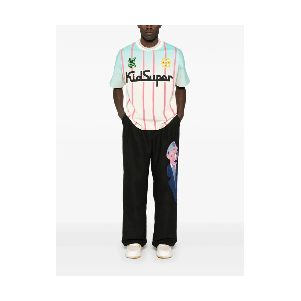 KidSuper Studios Zwarte kinderbroek met zakken Black Heren
