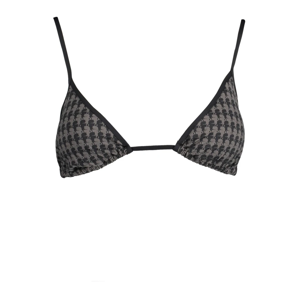 Karl Lagerfeld Women's Black Bikinis, Xs, Beachwear Costume Parte Sopra Donna Nero