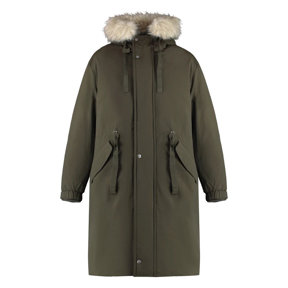 Gant Technische stof parka met afneembare bodywarmer Green Heren