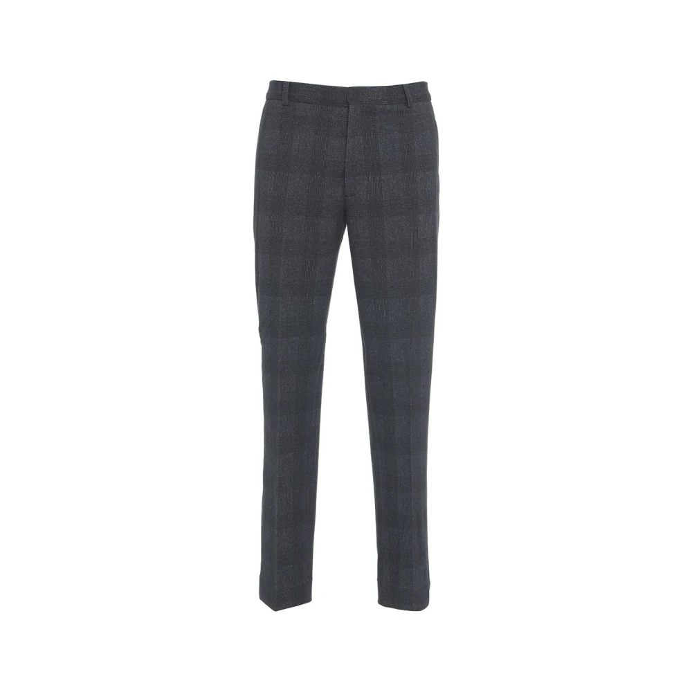 Circolo 1901 Blauwe Chino Glencheck Broek Blue Heren