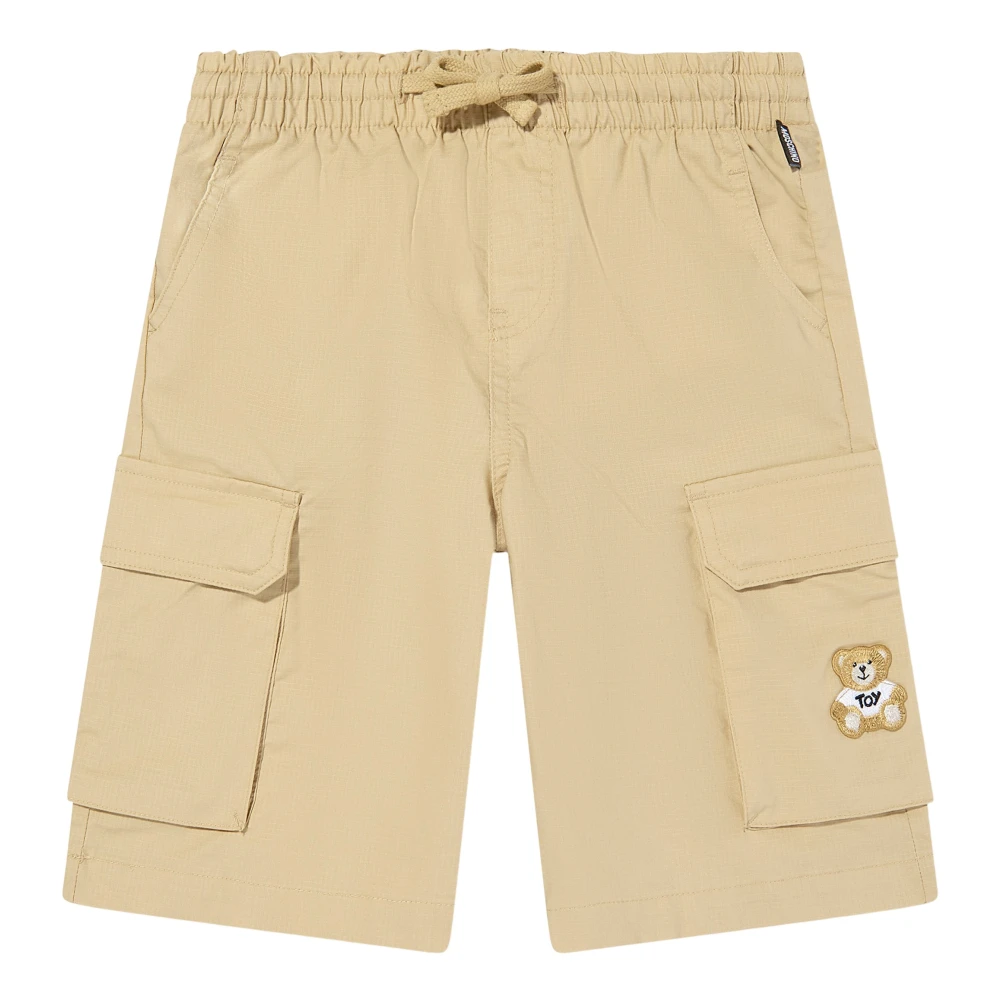 Moschino Boys Beige Shorts, 8 Y, Teddy Cargo Shorts For