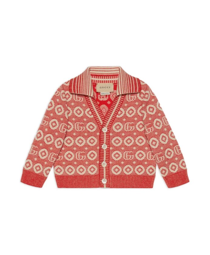 red-beige-cotton-jacquard-cardigan