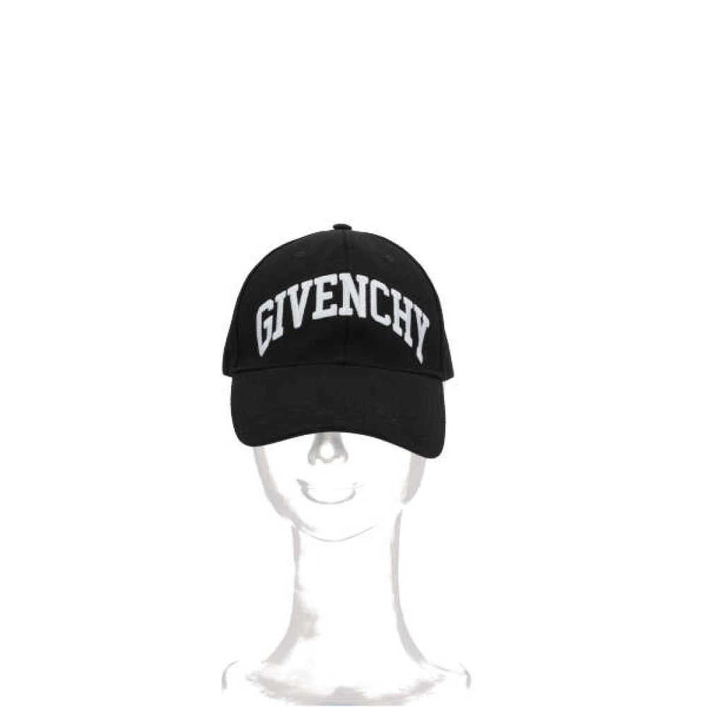 Givenchy Zwarte baseballpet met College borduursel Black Heren