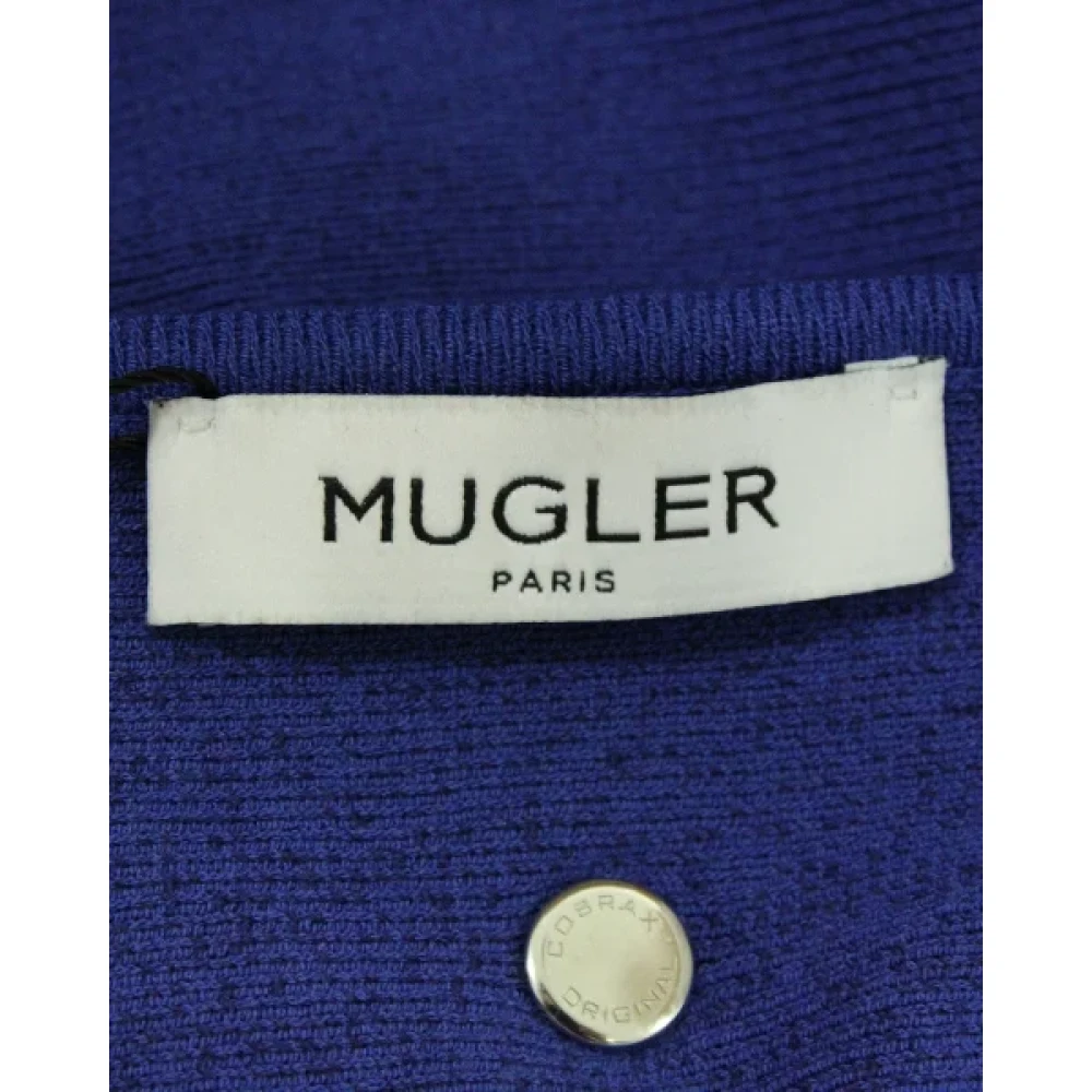 Mugler Pre-owned Fabric dresses Blue Dames