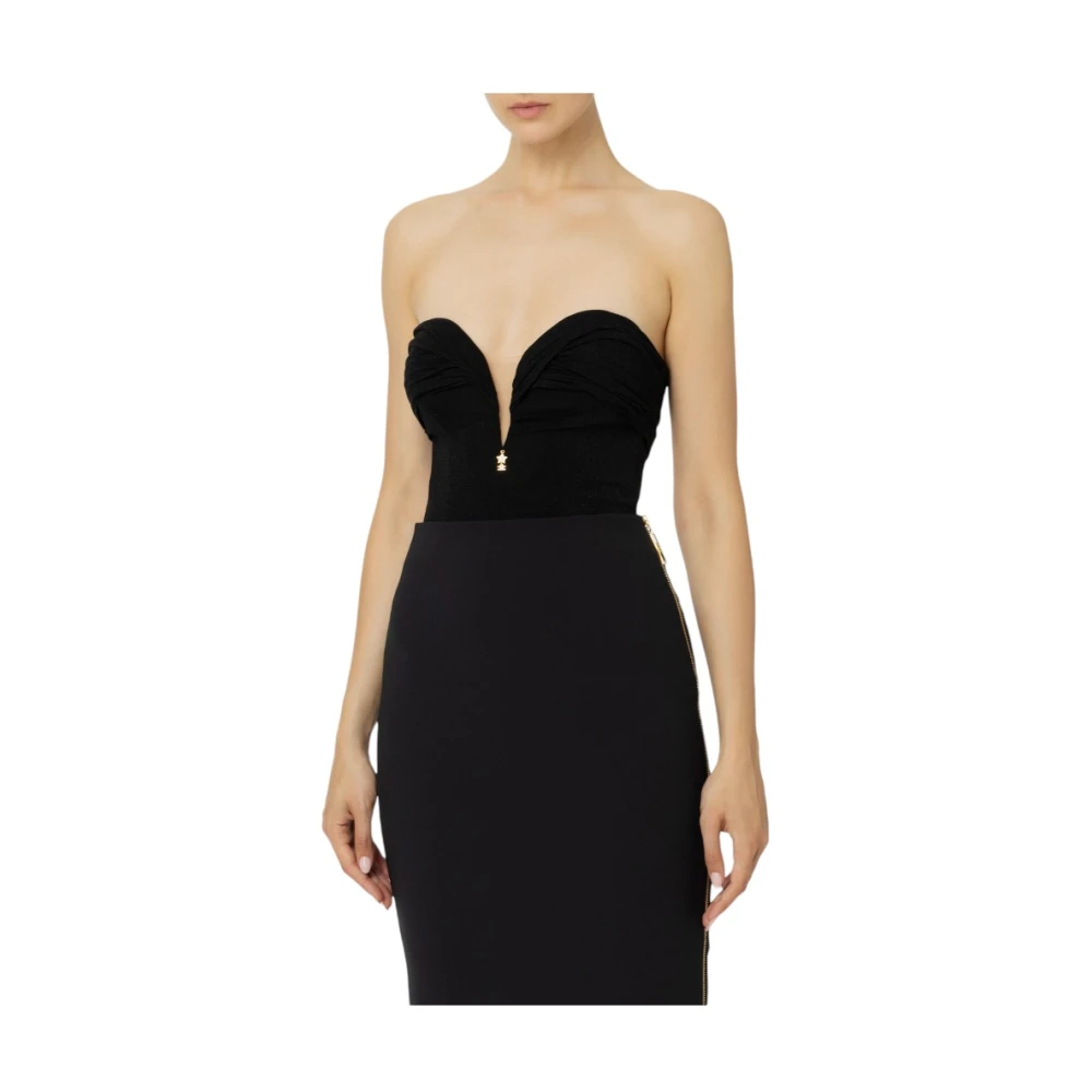 Elisabetta Franchi Bodycon Jurk Black Dames