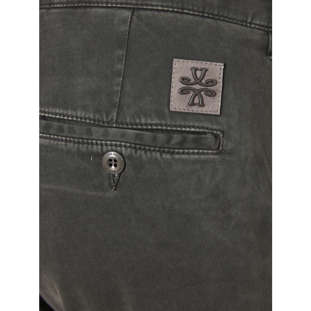 Jacob Cohën Handgemaakte Katoenen Broek Bobby Model Gray Heren