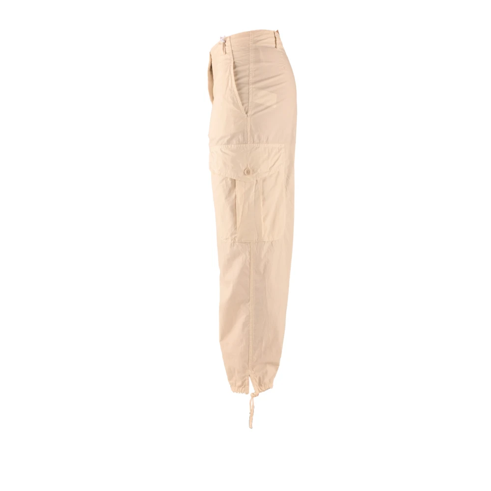 Aspesi Cargo Katoenen Broek voor Zomerse Dagen Beige Dames