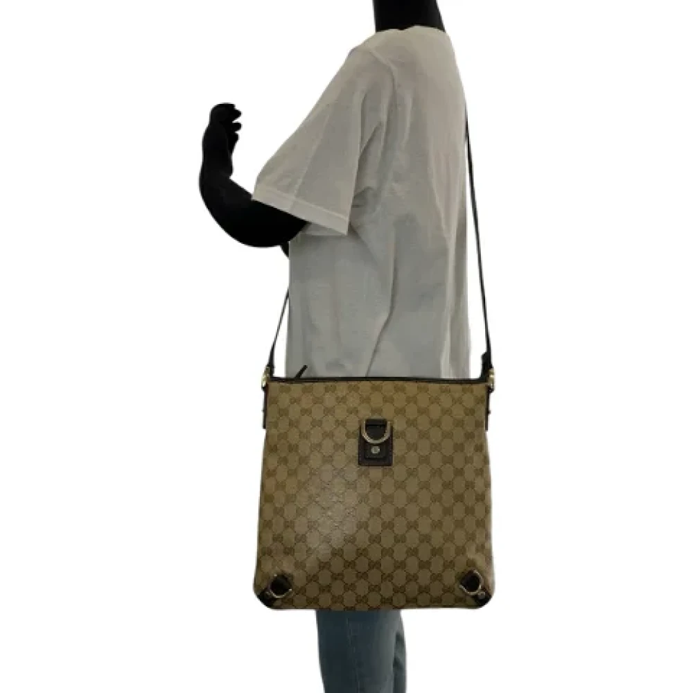 Gucci Vintage Pre-owned Canvas crossbody-bags Beige Dames